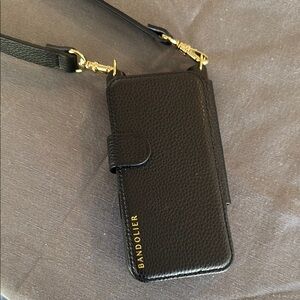 Bandolier Black Crossbody Phone Case